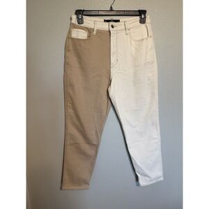 Hollister Color Block ULTRA HIGH-RISE MOM PANTS size 30